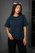 Navy Blue Acid Washed Oversized Tee