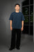 Navy Blue Acid Washed Oversized Tee