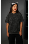 Black Acid Washed Oversized Tee