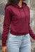 Marron Cropped Hoodie
