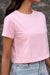 Light Baby Pink Crop Tee