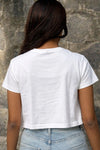 White Crop Tee