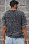 Black Acid Washed Oversized Tee