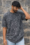 Black Acid Washed Oversized Tee