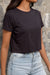 Black Crop Tee