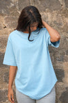 Cool Blue Oversized T-Shirt