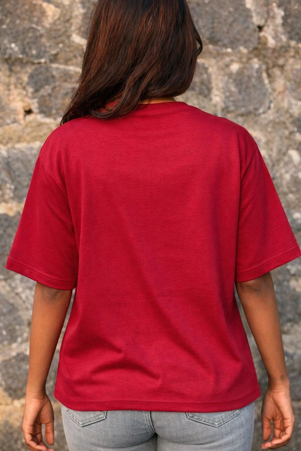 MaroonOversized T-Shirt