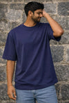 Navy Blue Oversized T-Shirt