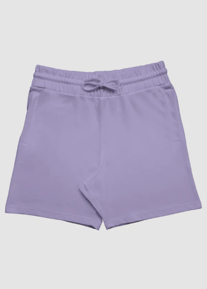 Lavender Terry Shorts