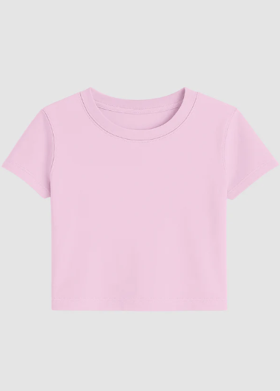 Light Baby Pink Crop Top