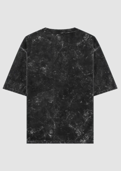 Black Acid Washed Oversized Tee