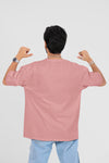 Dusky Pink Men's Oversized T-Shirt