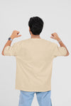 Beige Men's Oversized T-Shirt