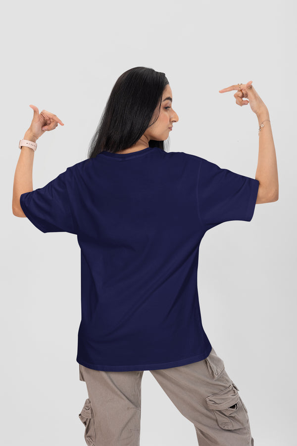 Navy Blue Women's OversizedT-Shirt