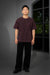 Maroon Acid Washed Oversized Tee