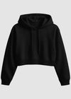 Black Cropped Hoodie