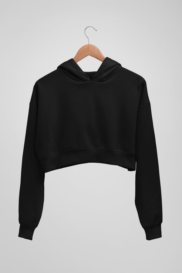 Black Cropped Hoodie