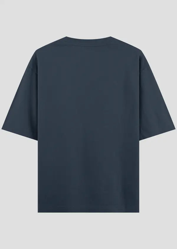 Navy Blue Men's Oversized T-Shirt