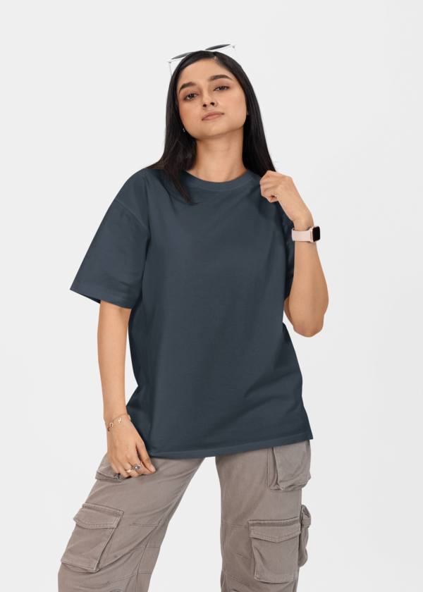 Navy BlueOversized T-Shirt