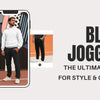 Man wearing black joggers and a white hoodie standing confidently, showcasing casual street style — promotional image for Eidik’s guide on styling black joggers for comfort and versatility.