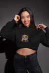 Panda Vibes Cropped Hoodie