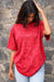 Maroon Acid Washed Oversized Tee