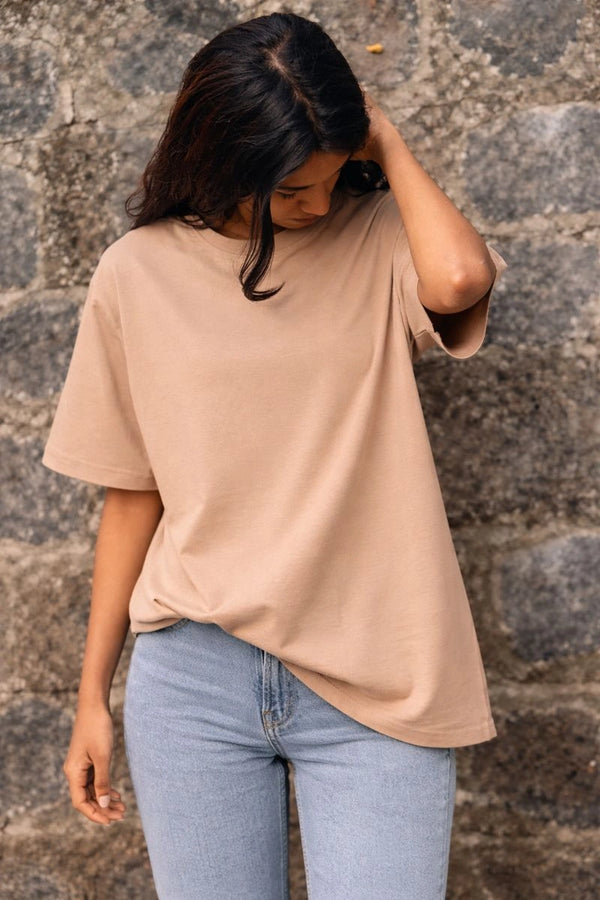 BeigeOversized T-Shirt