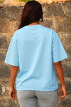 Cool Blue Oversized T-Shirt