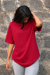 MaroonOversized T-Shirt