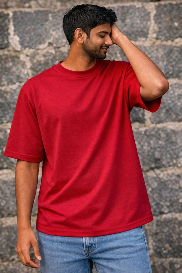 MaroonOversized T-Shirt