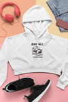Lazy Panda Crop Hoodie