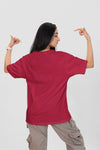 Maroon Women's OversizedT-Shirt
