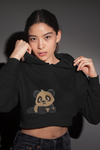 Panda Vibes Cropped Hoodie