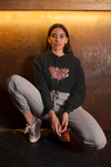 Unique Bloom Crop Hoodie