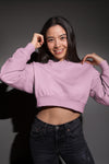 Light pink Cropped Hoodie