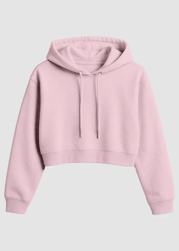 Light pink Cropped Hoodie
