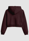 Marron Cropped Hoodie