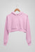 Light pink Cropped Hoodie