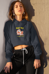 Lazy Panda Crop Hoodie