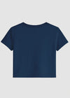 Navy Blue Crop Top