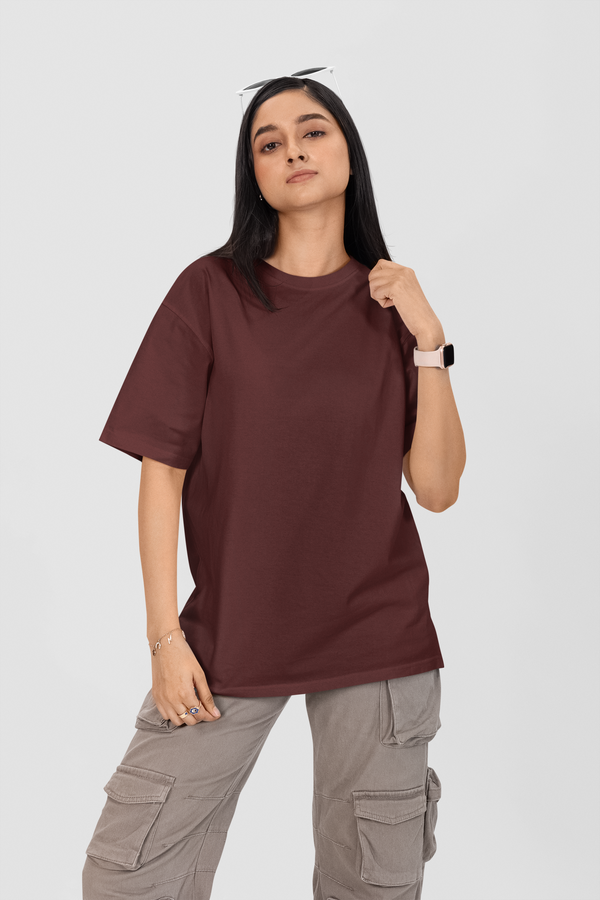 MaroonOversized T-Shirt