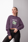 Lazy Panda Crop Hoodie