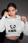 Panda Vibes Cropped Hoodie