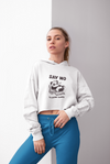Lazy Panda Crop Hoodie