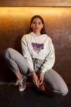 Unique Bloom Crop Hoodie
